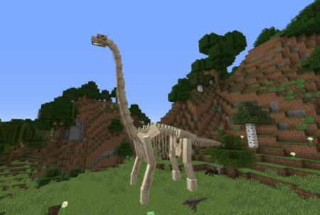 JurassiCraft MOD　恐竜の骨格